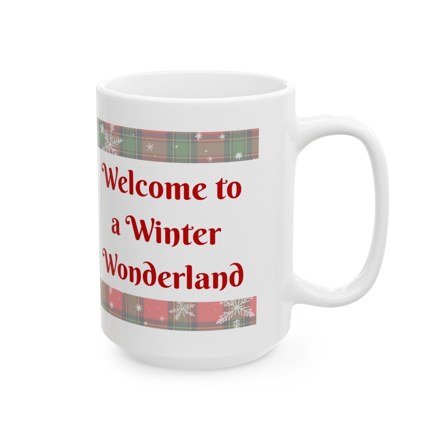 Winter Wonderland Reindeer Christmas Mug - Holiday Coffee Cup