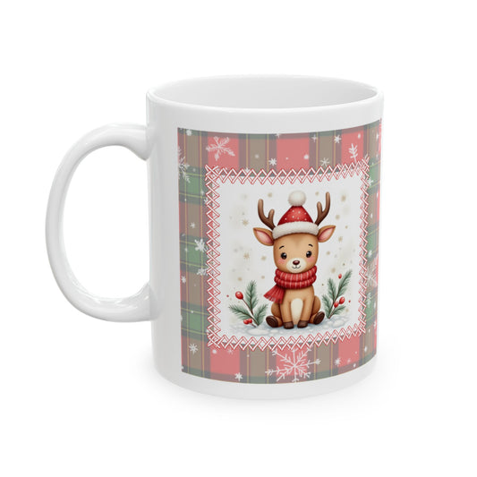 Winter Wonderland Reindeer Christmas Mug - Holiday Coffee Cup