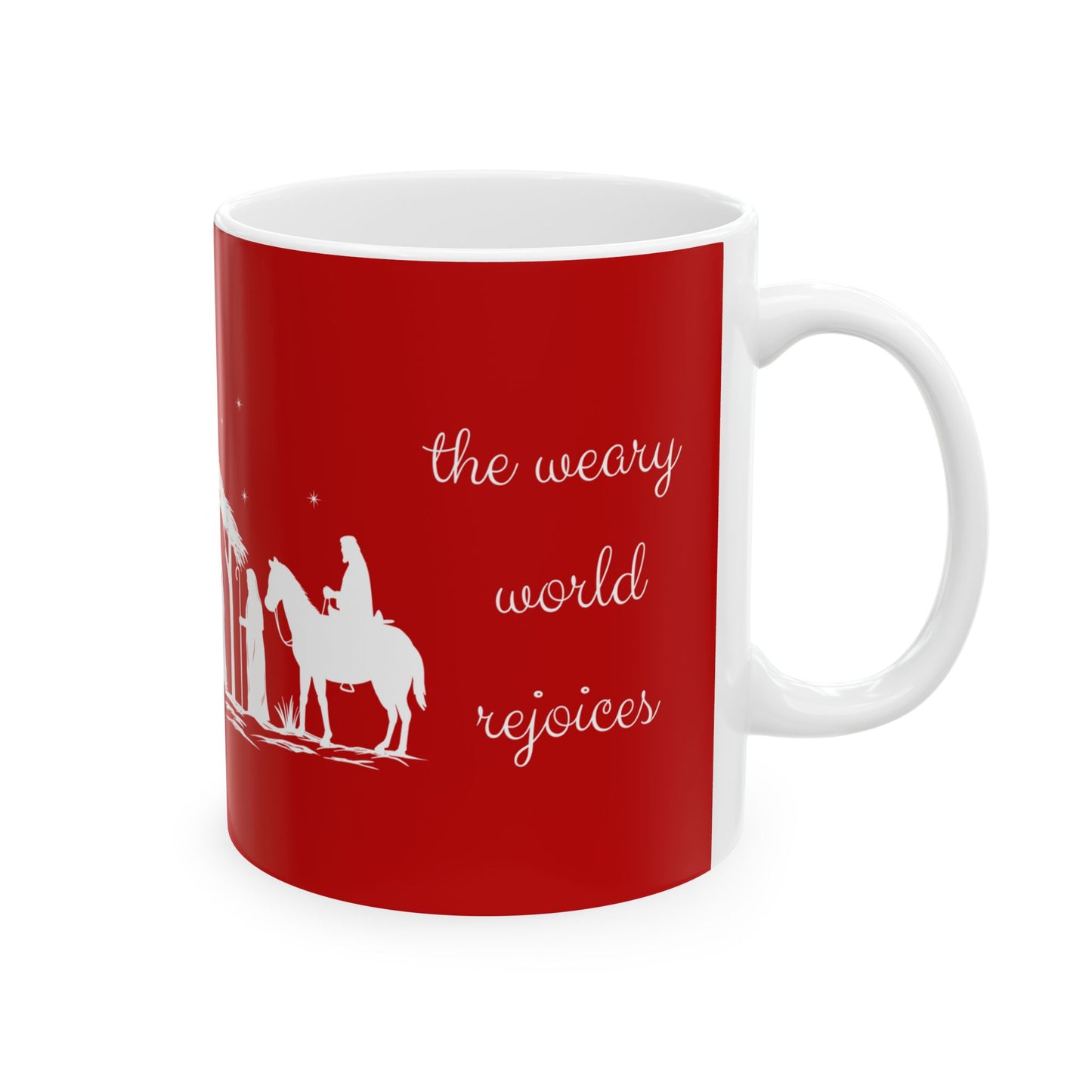 Nativity Christmas Mug - 'A Thrill of Hope' Holiday Cup, 11 oz