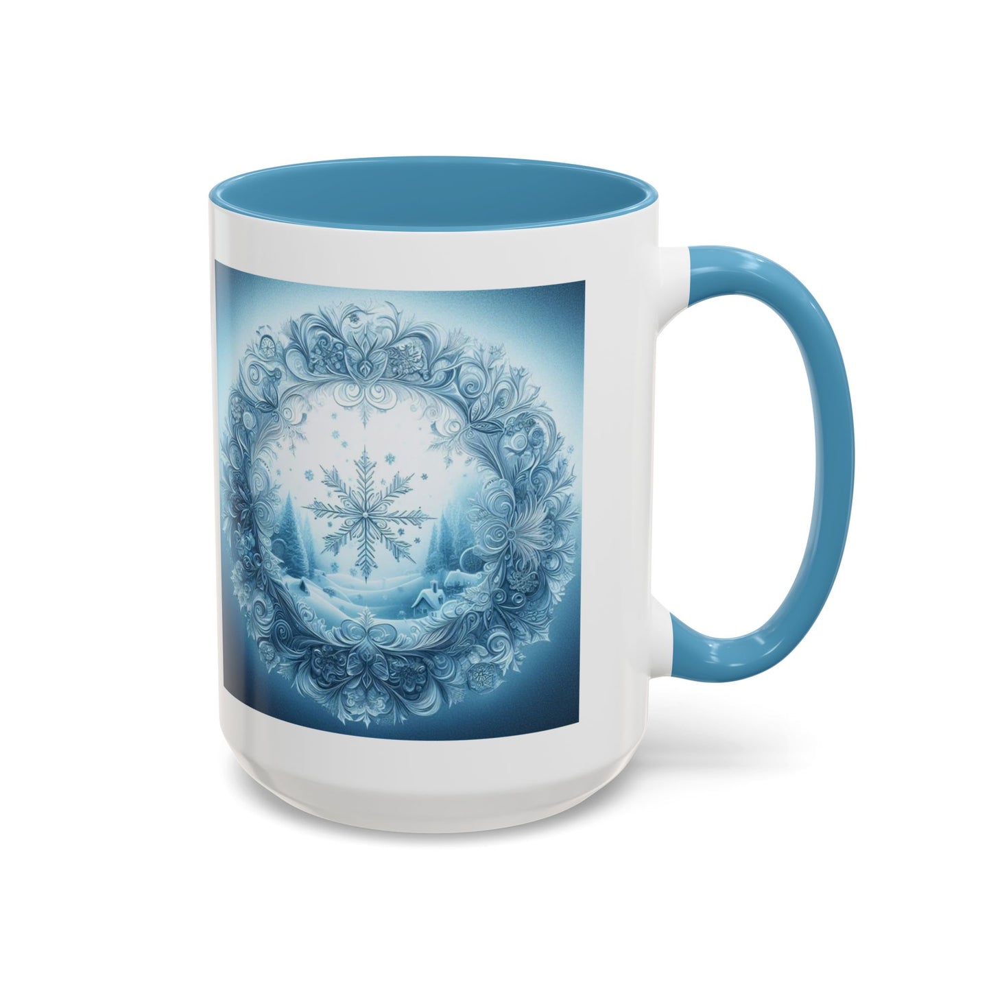 Treasures of the Snow Christmas Mug - Job 38:22 Winter Faith Cup, 11 oz, 15 oz