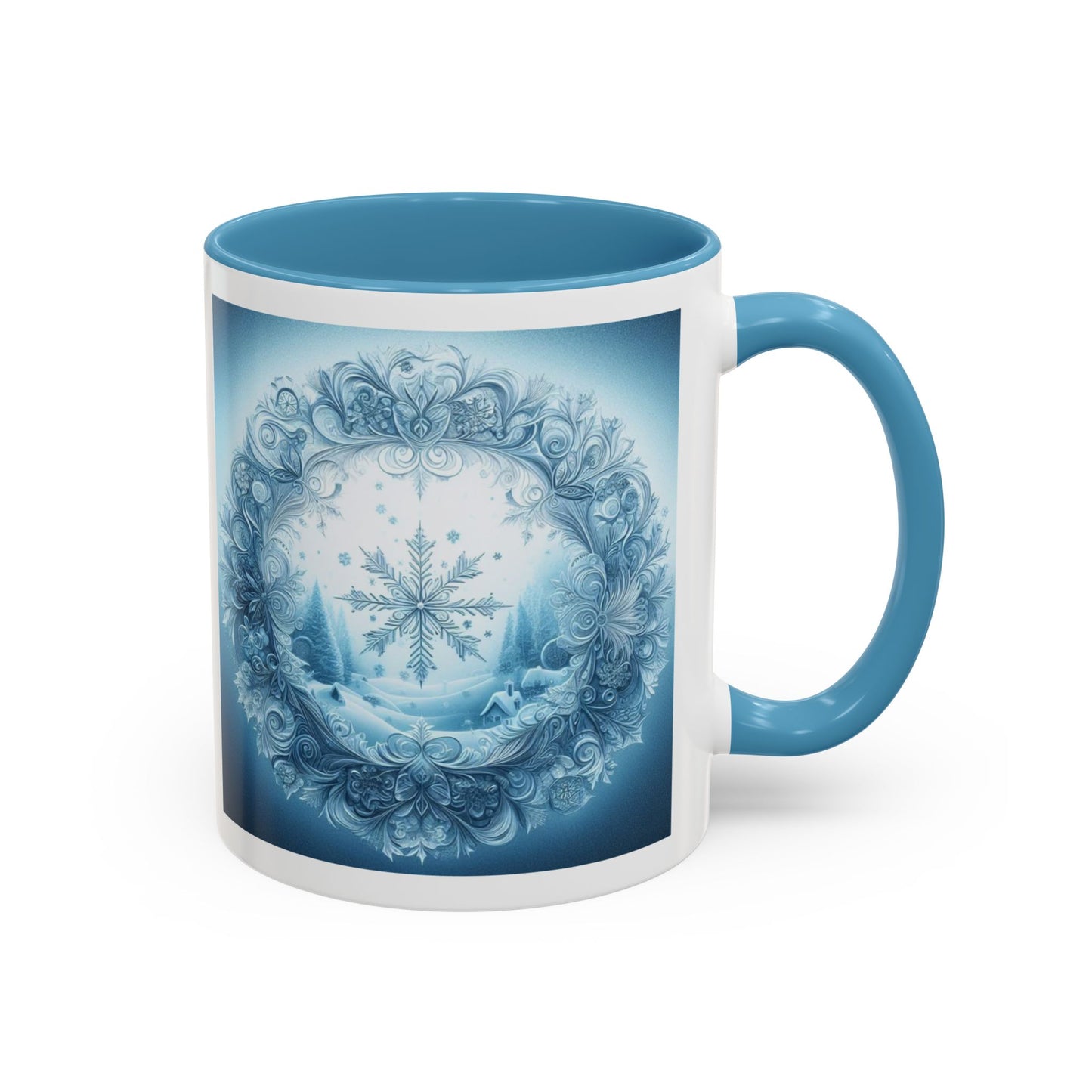 Treasures of the Snow Christmas Mug - Job 38:22 Winter Faith Cup, 11 oz, 15 oz