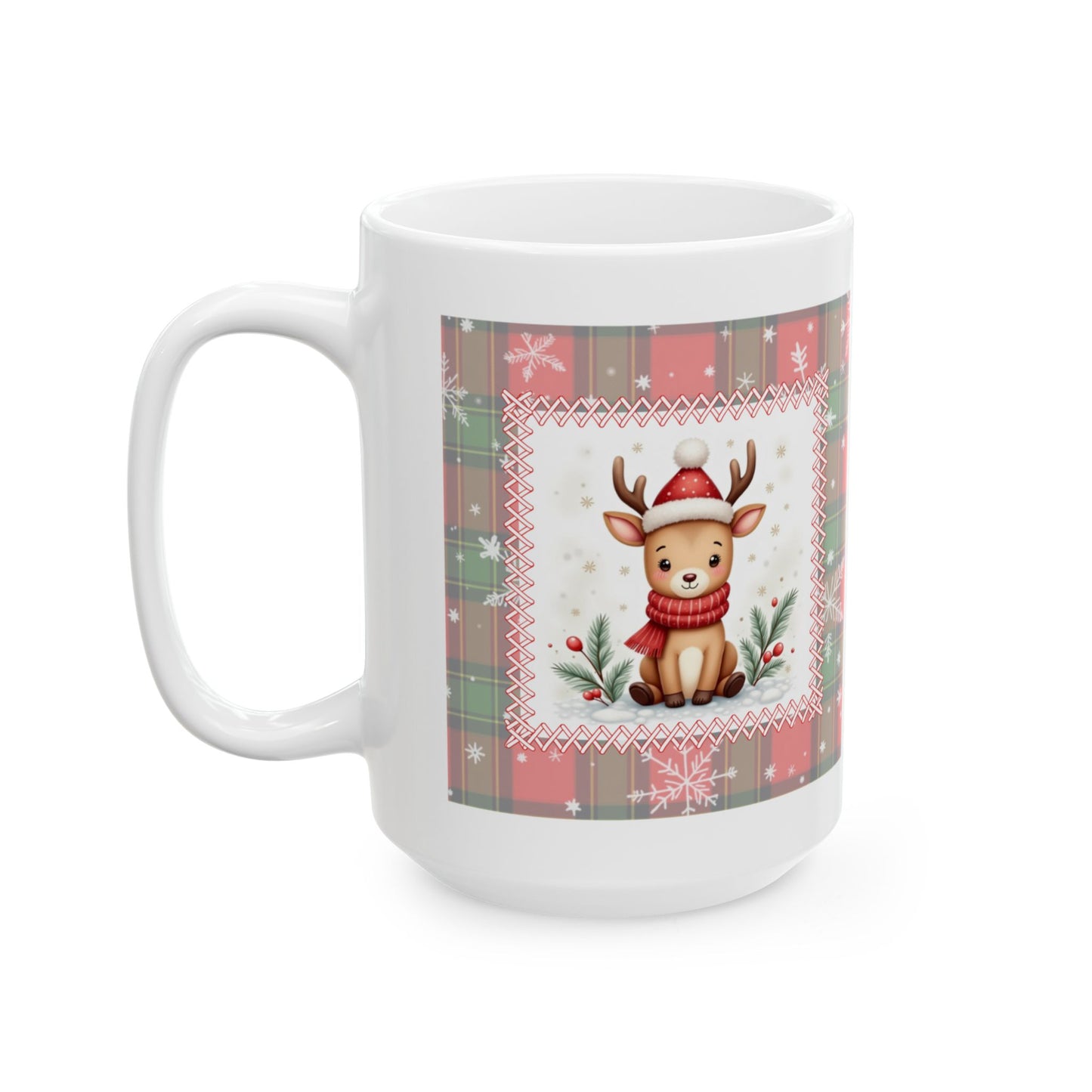 Winter Wonderland Reindeer Christmas Mug - Holiday Coffee Cup