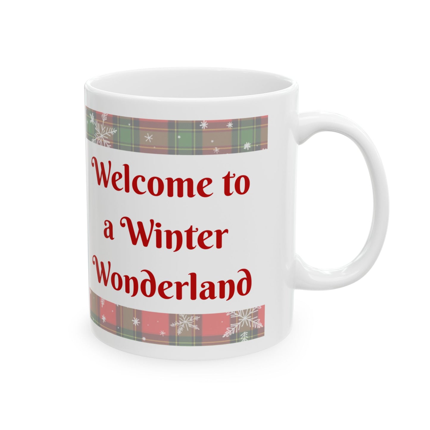Winter Wonderland Reindeer Christmas Mug - Holiday Coffee Cup