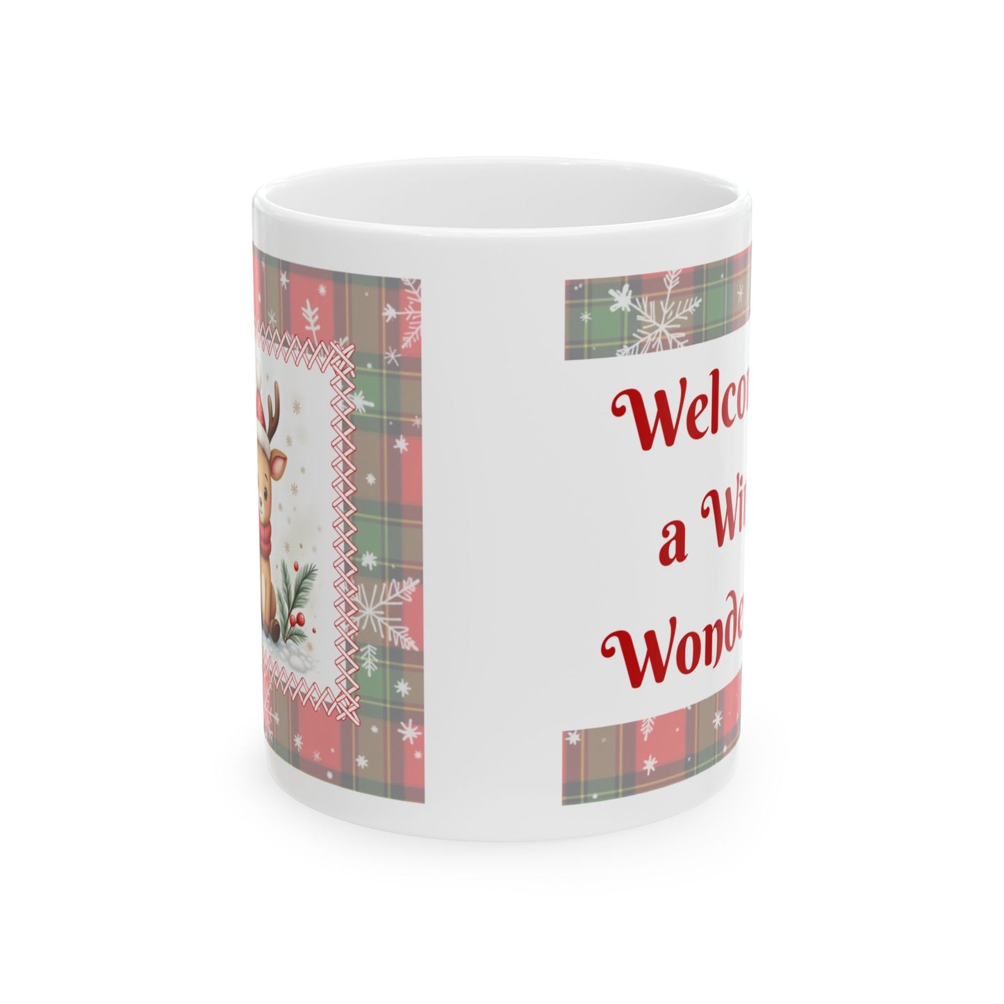 Winter Wonderland Reindeer Christmas Mug - Holiday Coffee Cup