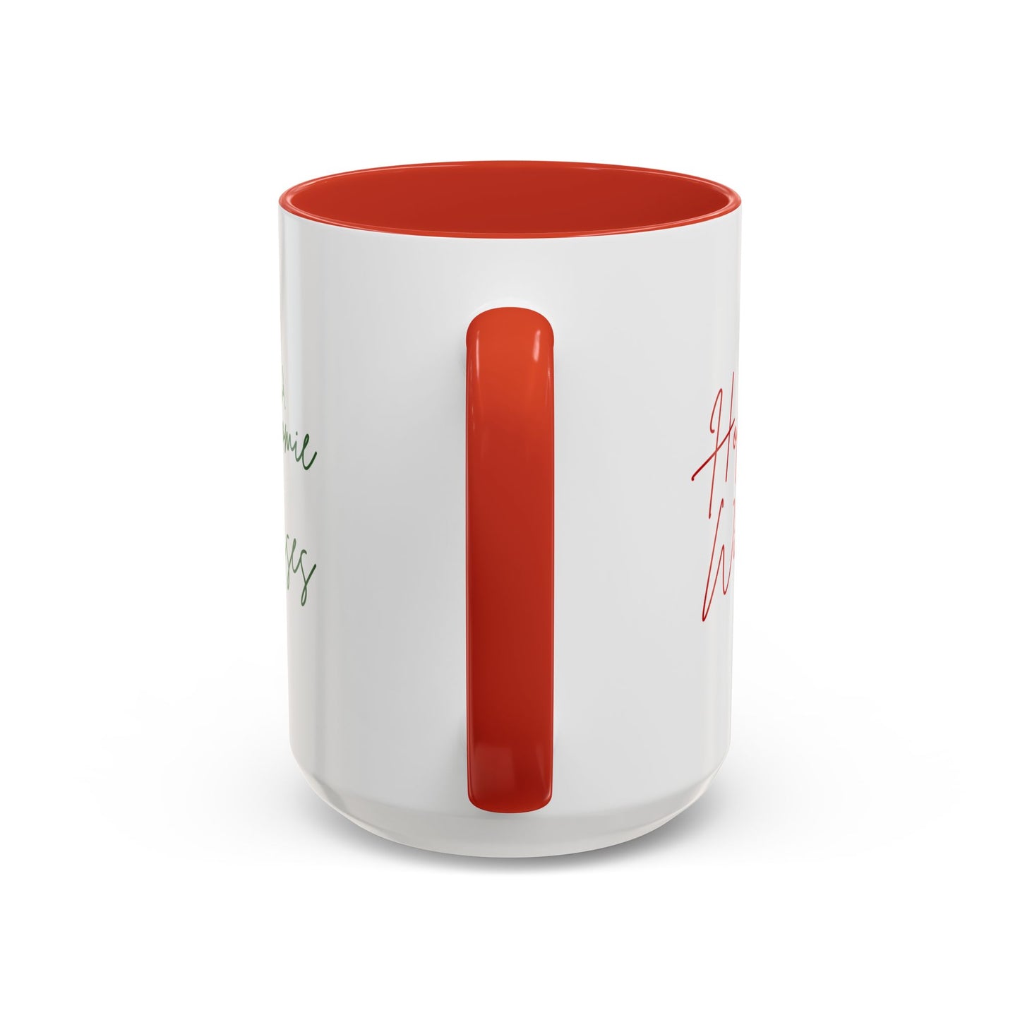 Holiday Wishes & Gnomie Kisses Christmas Mug - Festive Gnome Holiday Cup, 11 oz, 15 oz
