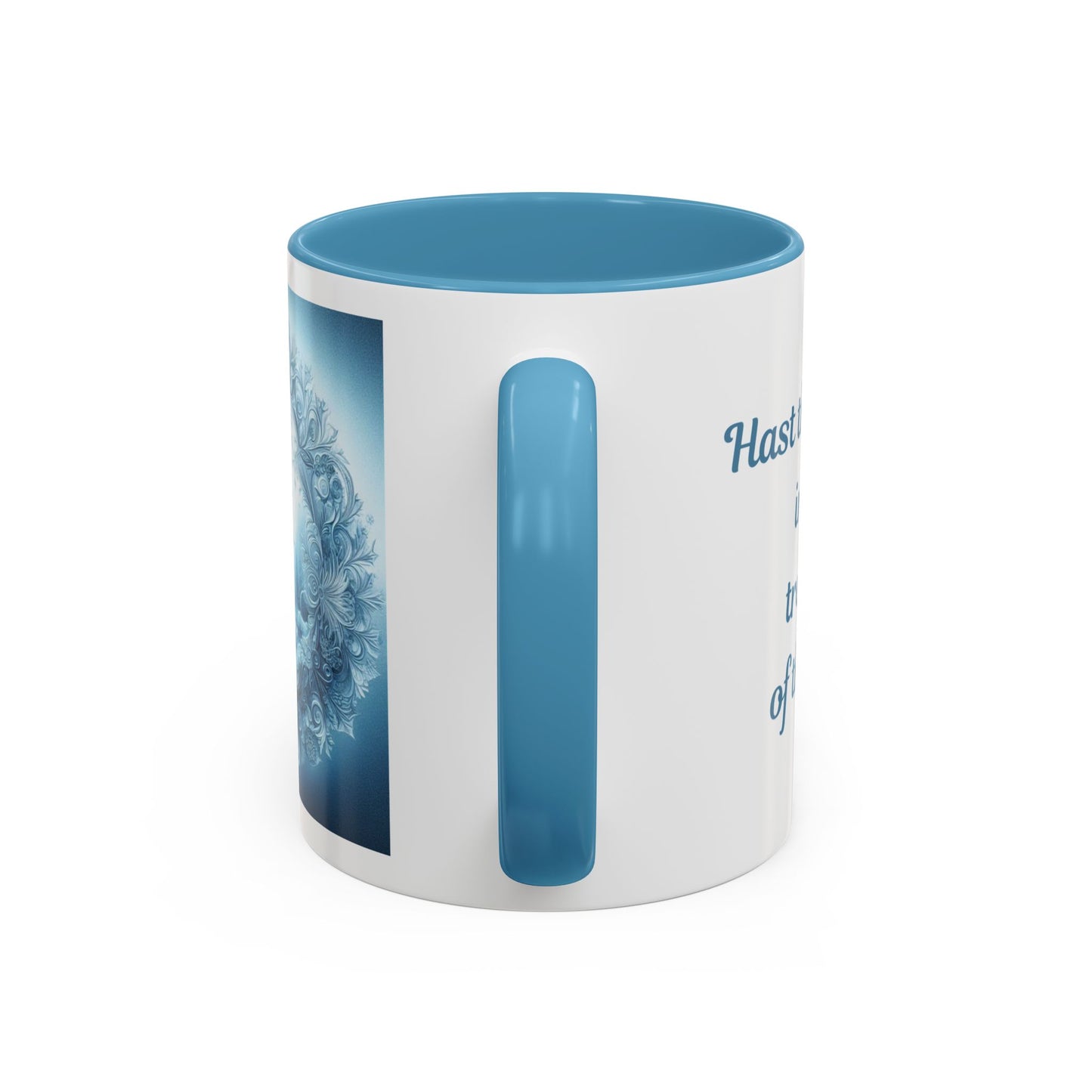 Treasures of the Snow Christmas Mug - Job 38:22 Winter Faith Cup, 11 oz, 15 oz